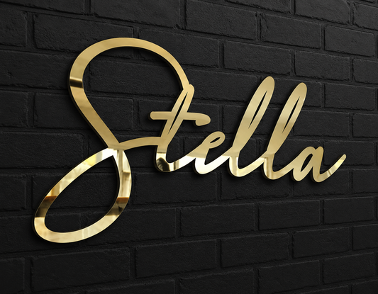Custom Name Sign – Elegant Personalized Wall Décor