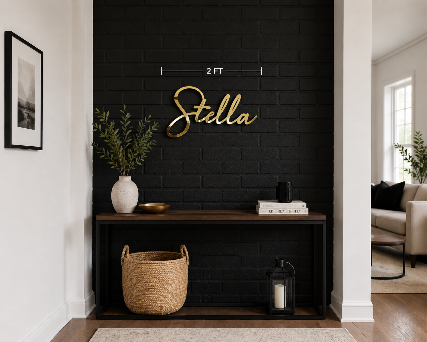 Custom Name Sign – Elegant Personalized Wall Décor