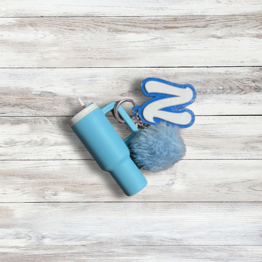 Initial Key Chain W/Mini Tumbler