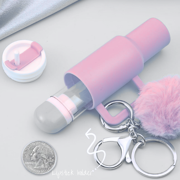 Initial Key Chain W/Mini Tumbler