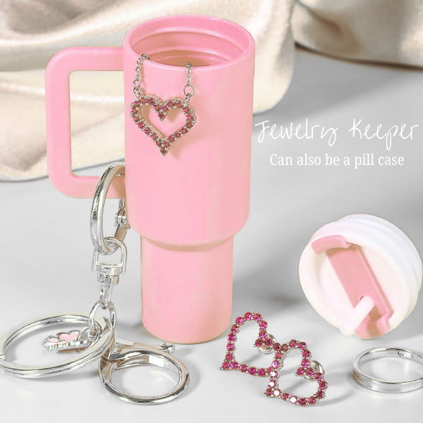 Initial Key Chain W/Mini Tumbler